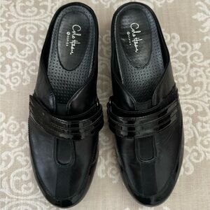 Cole Haan Black Velcro Straps Slip On Shoes Size 7.5B